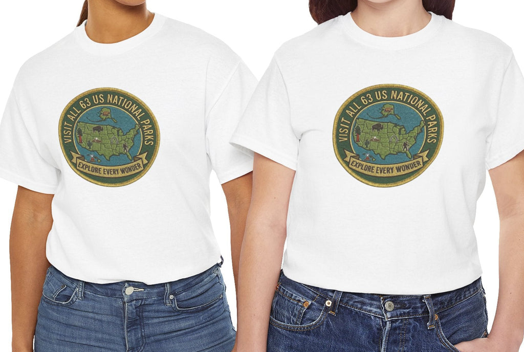 Visit All 63 U.S. National Parks Logo T-Shirt