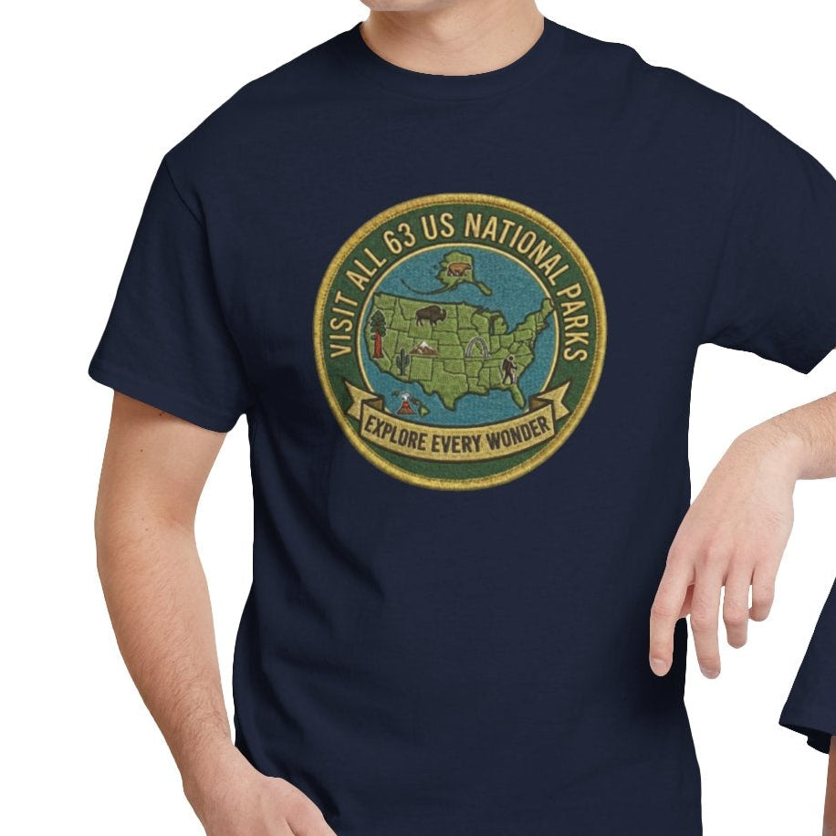 Visit All 63 U.S. National Parks Logo T-Shirt