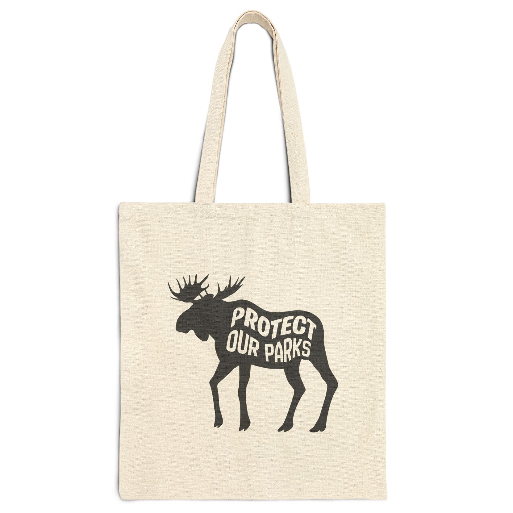 Protect Our Parks Moose Tote Bag | Canvas Tote for Nature & National Park Lovers