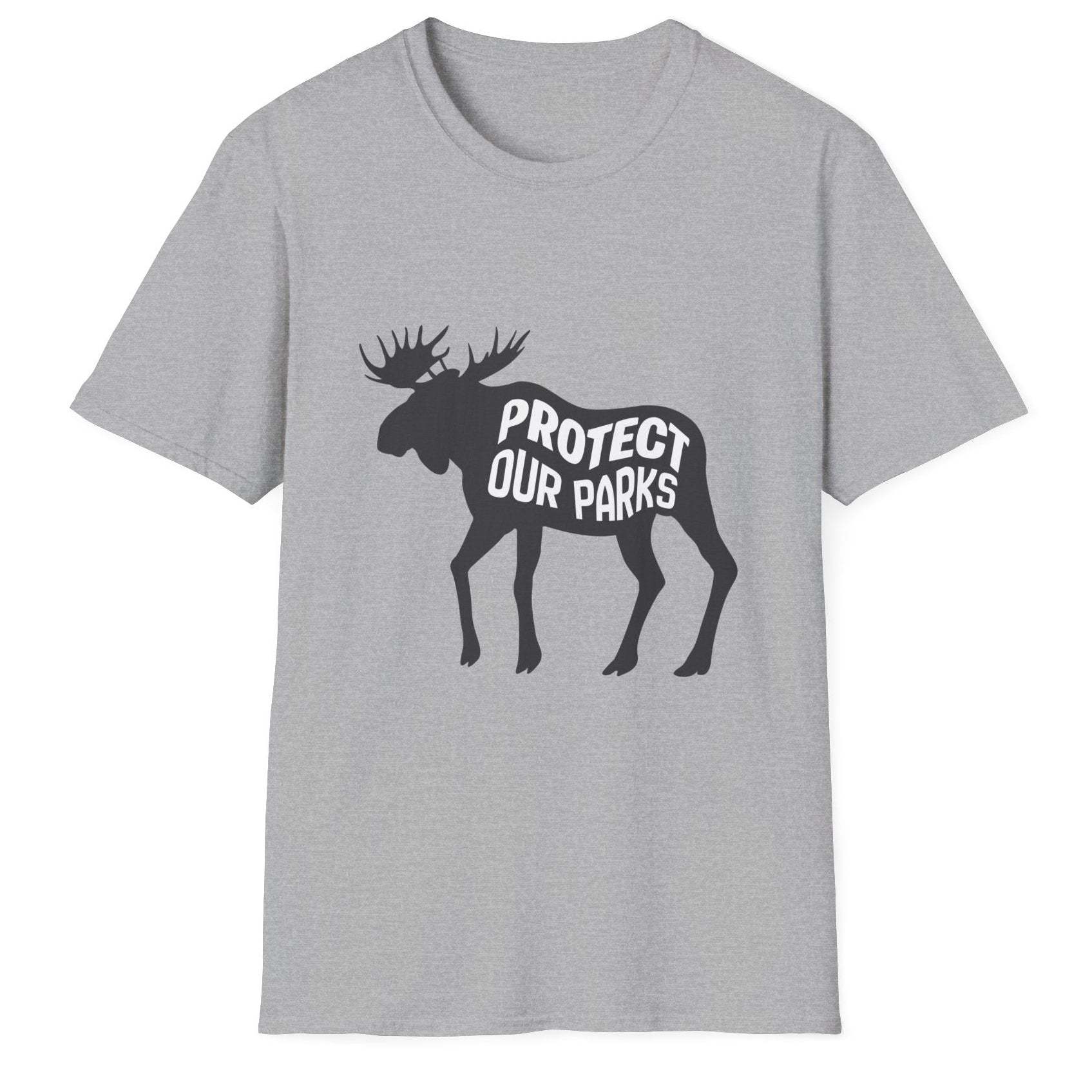 Protect Our Parks Moose T-Shirt | National Park Wildlife Conservation Tee