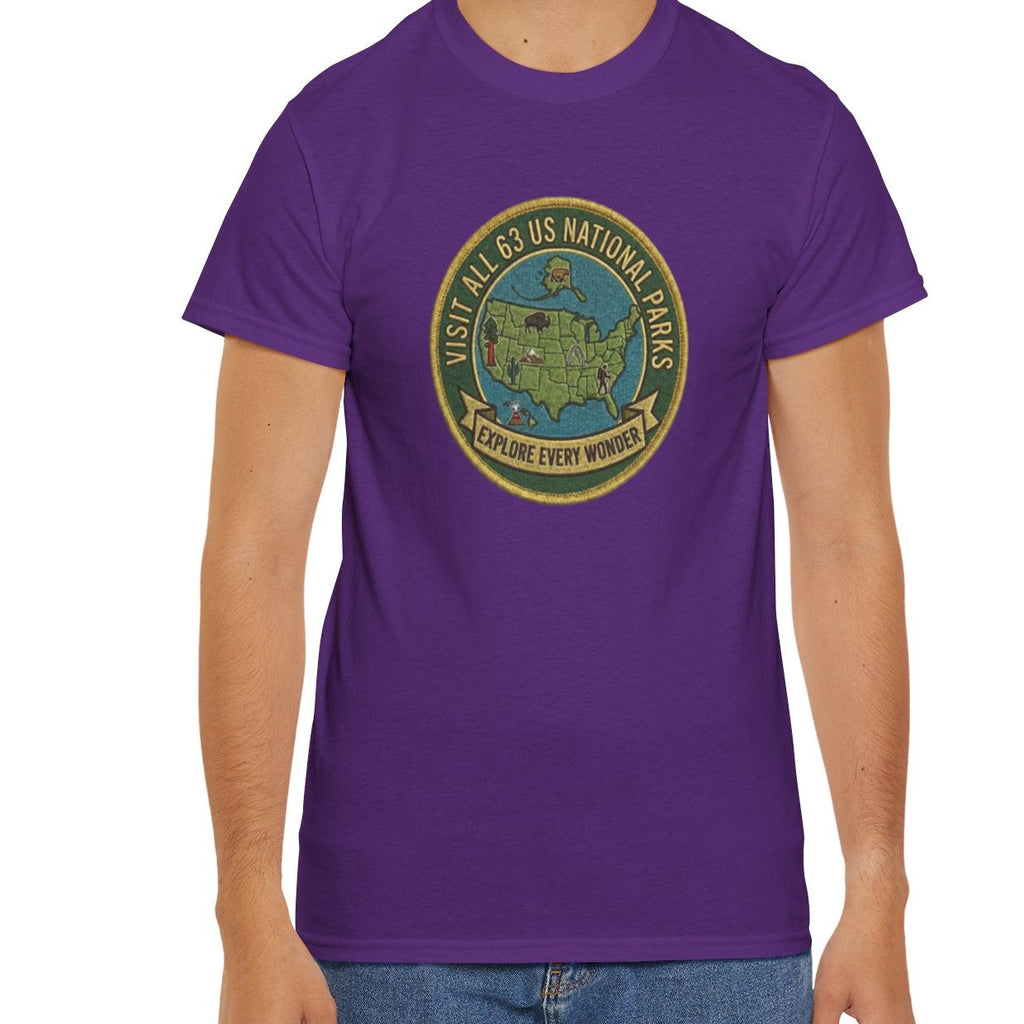 Visit All 63 U.S. National Parks Logo T-Shirt