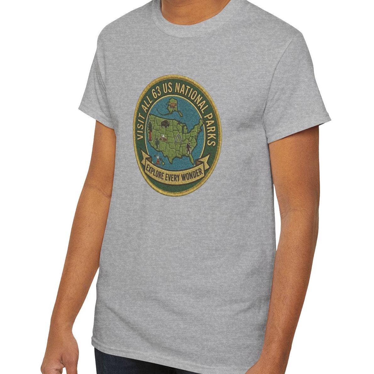 Visit All 63 U.S. National Parks Logo T-Shirt