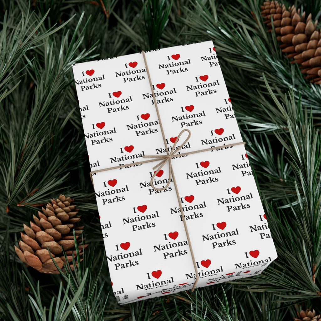 I Love National Parks Gift Wrapping Paper | National Park Gift Wrap Sheets