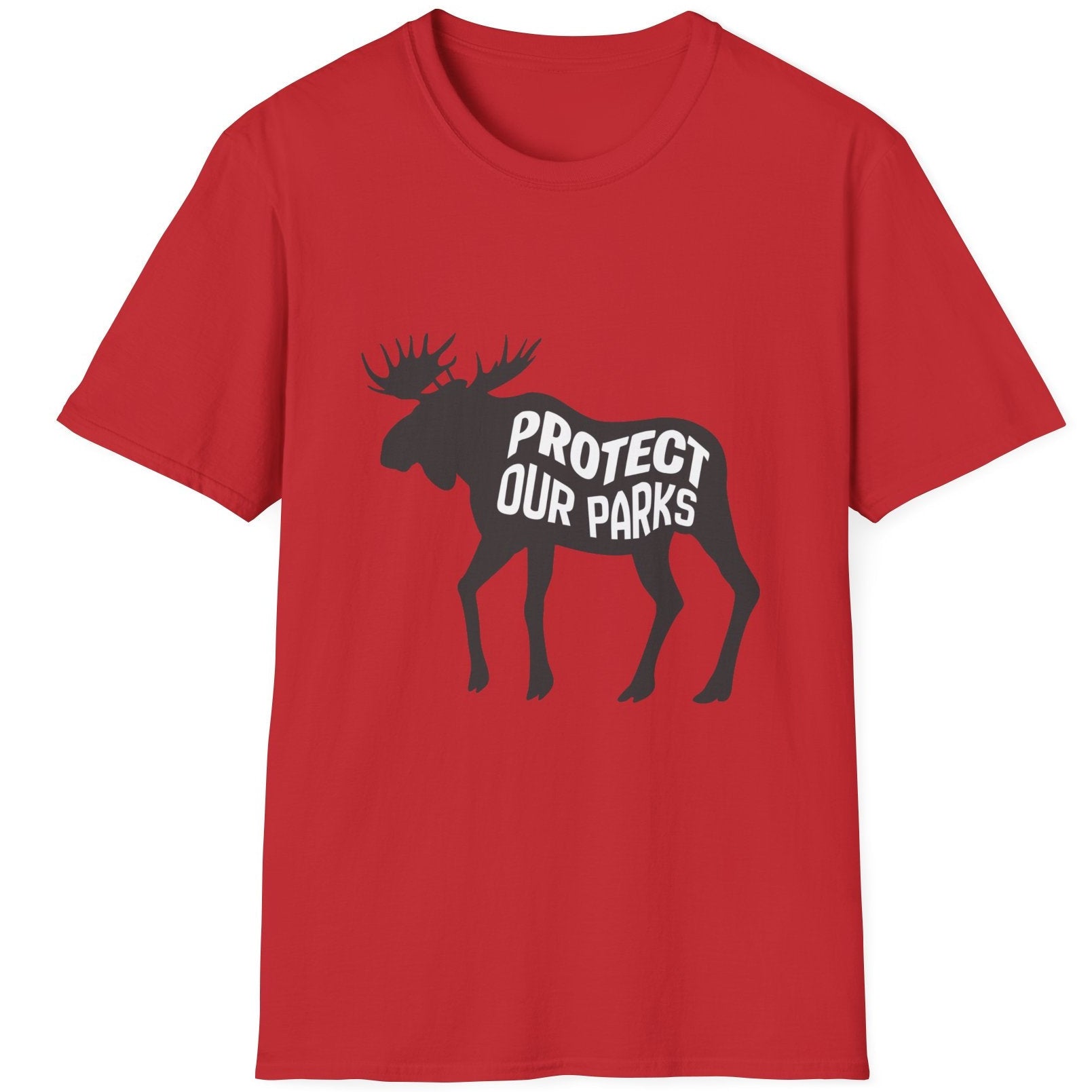 Protect Our Parks Moose T-Shirt | National Park Wildlife Conservation Tee