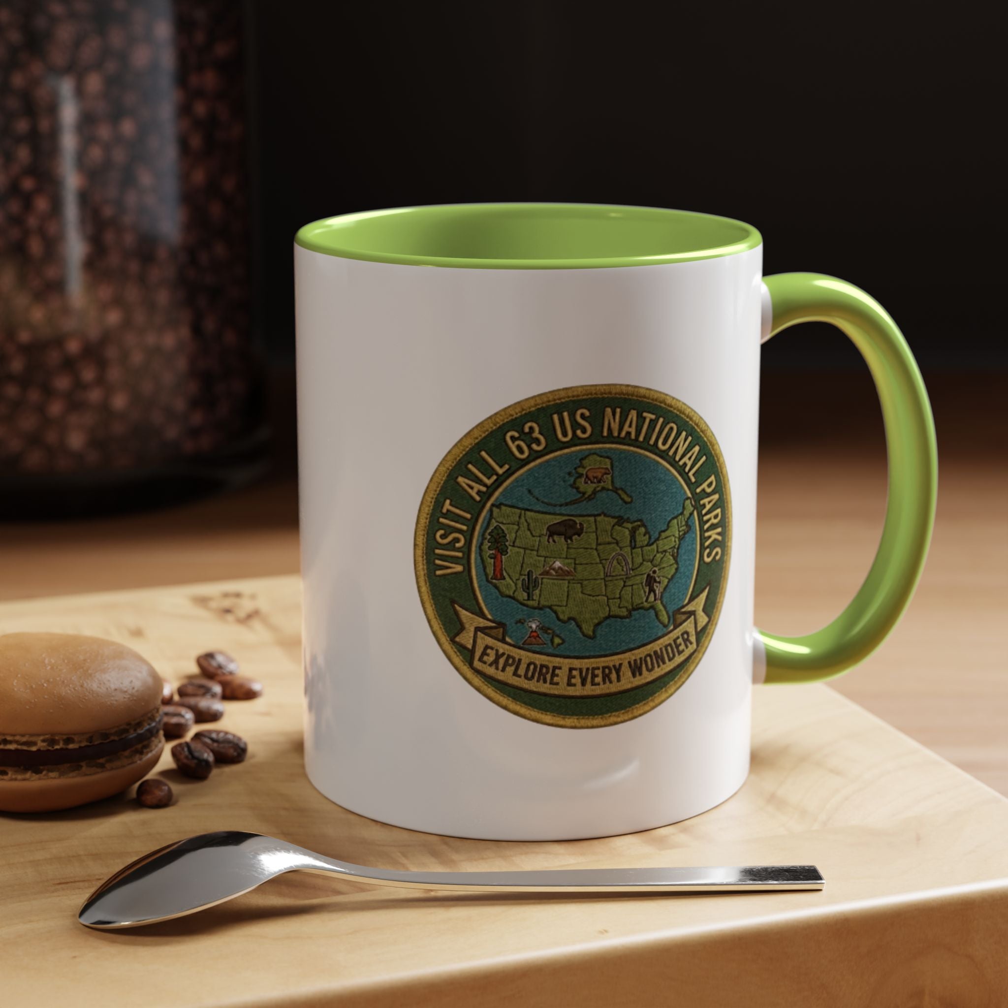 Visit All 63 U.S. National Parks Accent Mug | National Park Coffee Mug