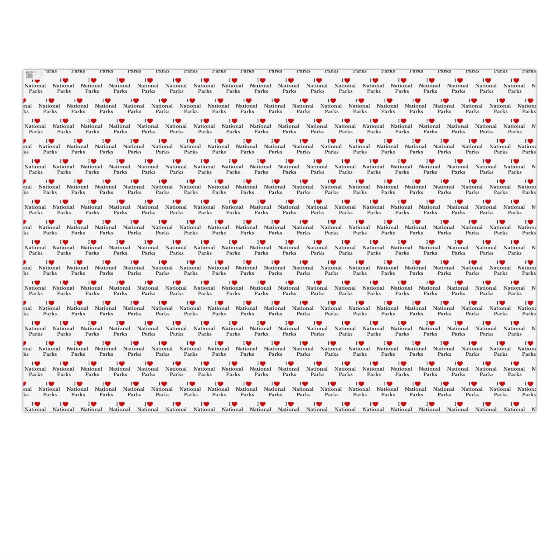 I Love National Parks Gift Wrapping Paper | National Park Gift Wrap Sheets