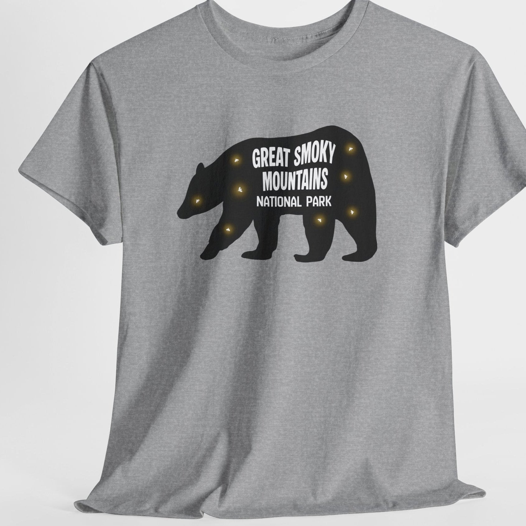 Great Smoky Mountains National Park Firefly T-Shirt | Black Bear & Synchronous Fireflies Tee