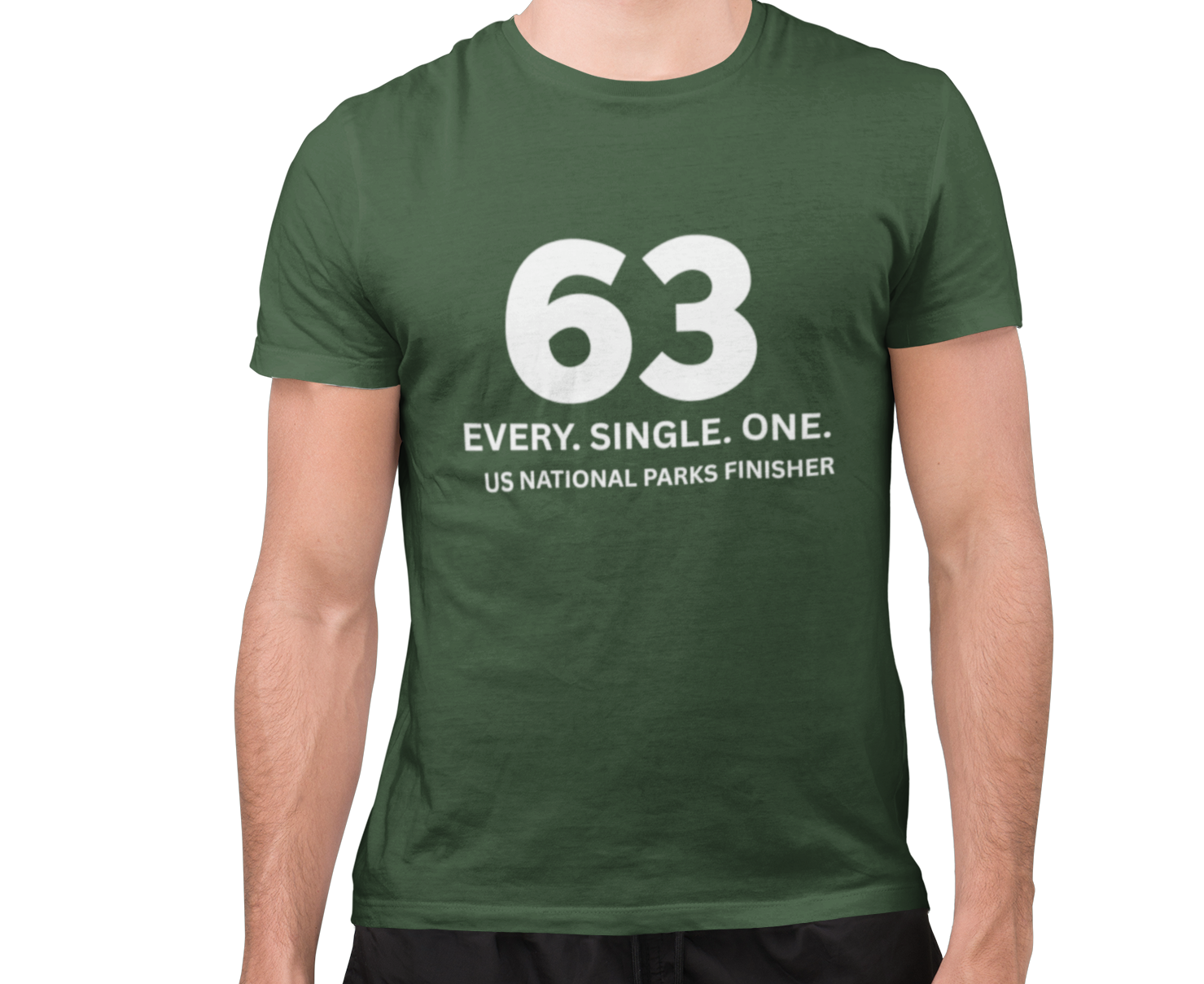 Visit All 63 U.S. National Parks Finisher T-Shirt | 63 National Parks Tee | Bucket List Complete Shirt