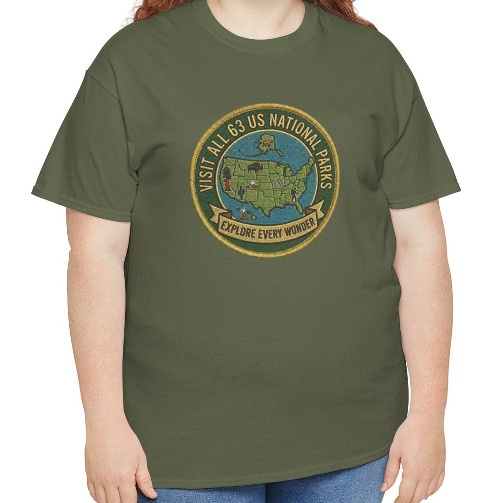 Visit All 63 U.S. National Parks Logo T-Shirt