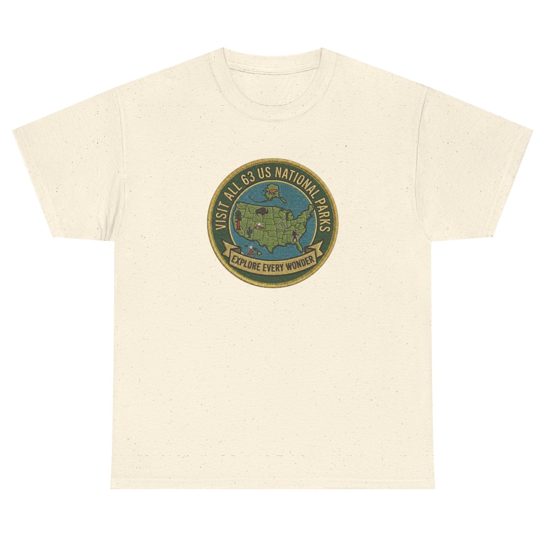 Visit All 63 U.S. National Parks Logo T-Shirt
