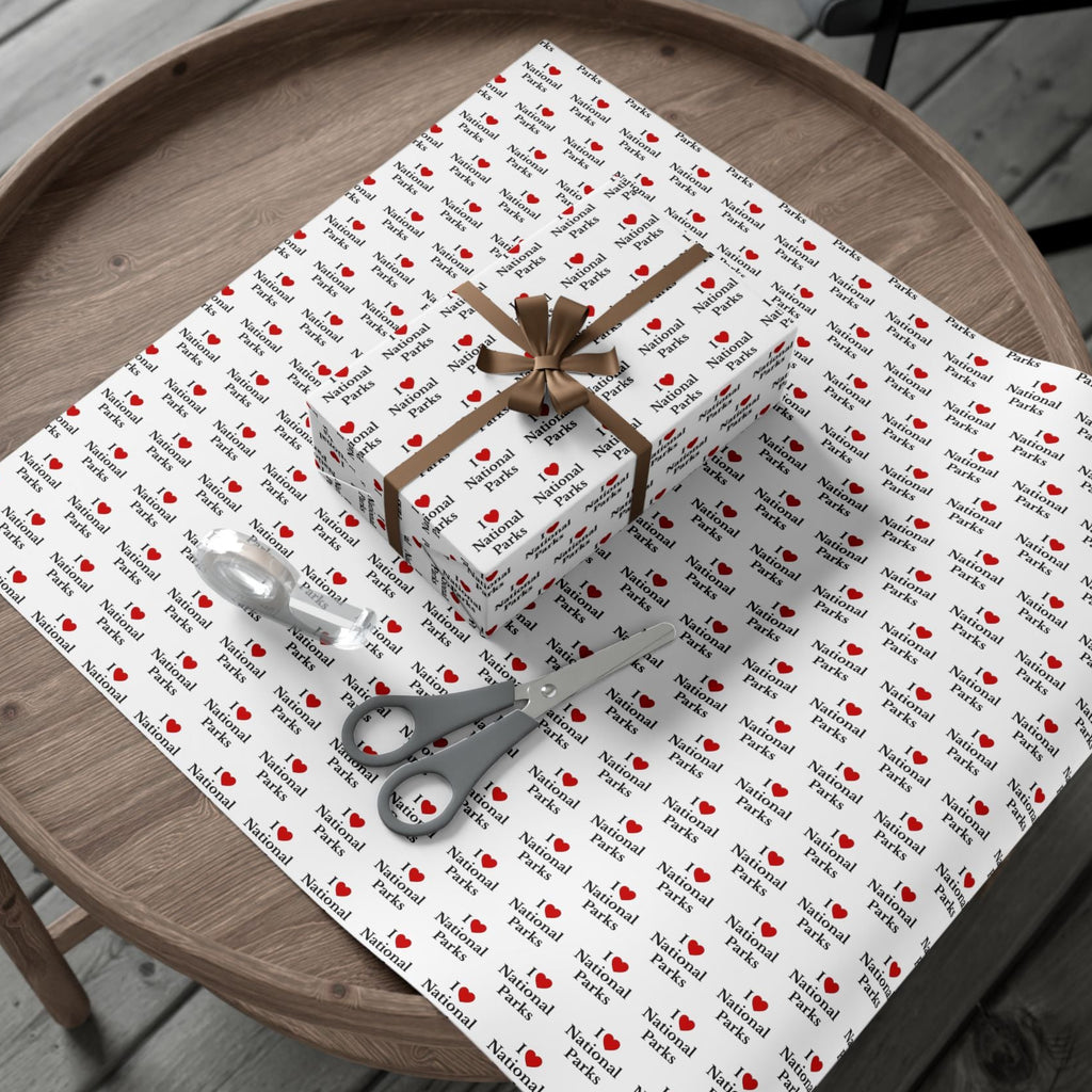 I Love National Parks Gift Wrapping Paper | National Park Gift Wrap Sheets