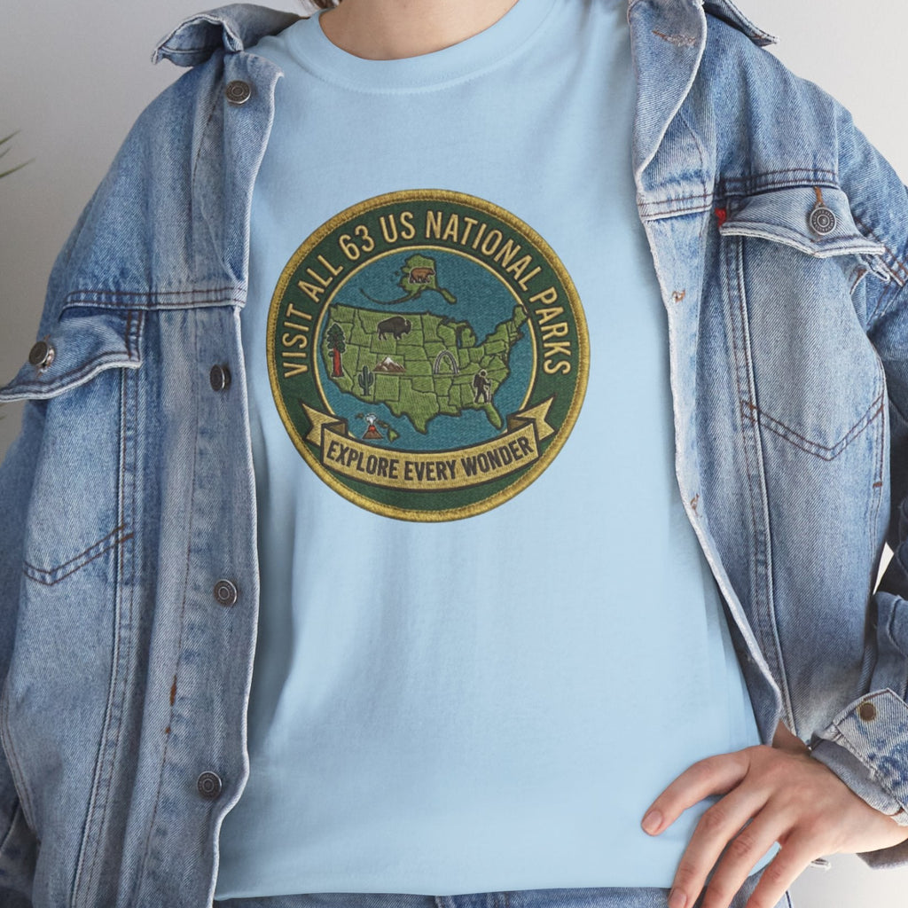 Visit All 63 U.S. National Parks Logo T-Shirt
