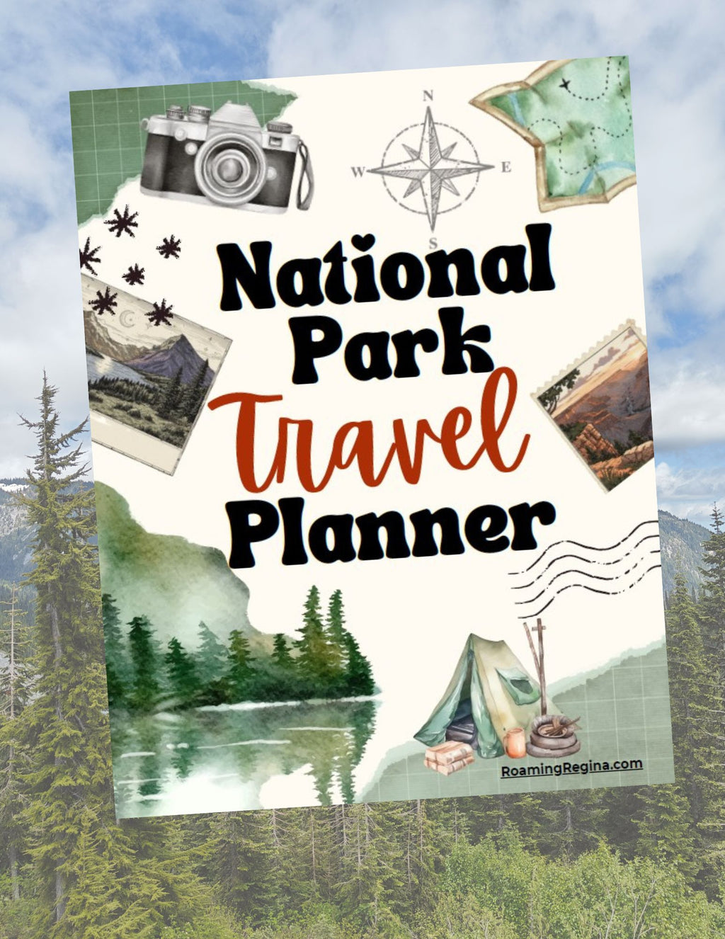 National Park Travel Planner | Visit All 63 U.S. National Parks | Printable PDF Road Trip Journal