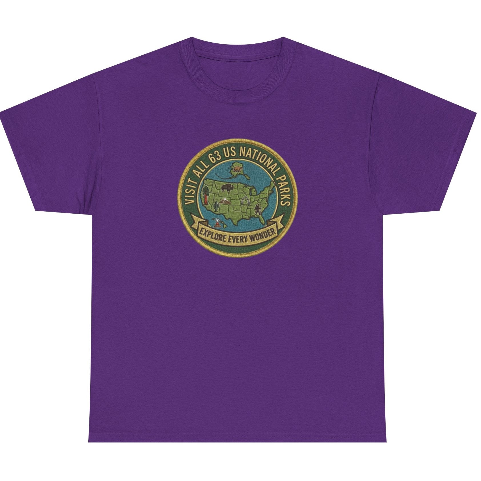 Visit All 63 U.S. National Parks Logo T-Shirt
