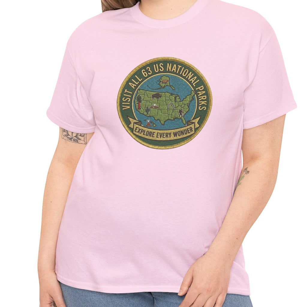 Visit All 63 U.S. National Parks Logo T-Shirt