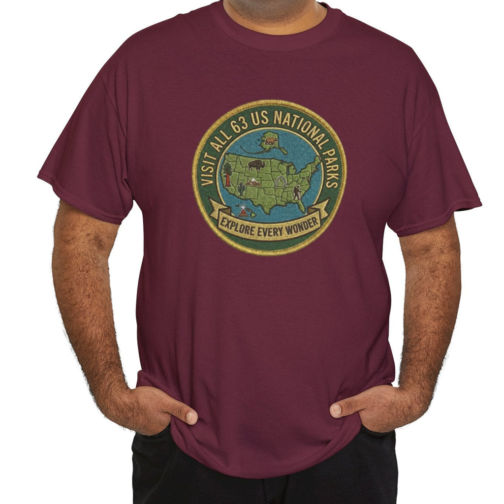 Visit All 63 U.S. National Parks Logo T-Shirt
