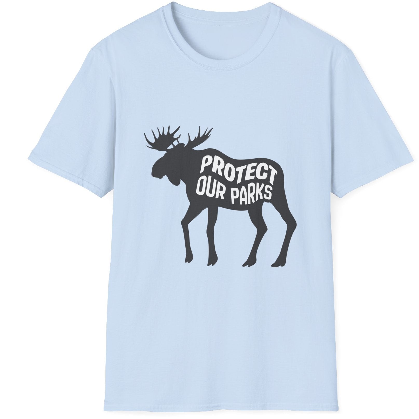 Protect Our Parks Moose T-Shirt | National Park Wildlife Conservation Tee