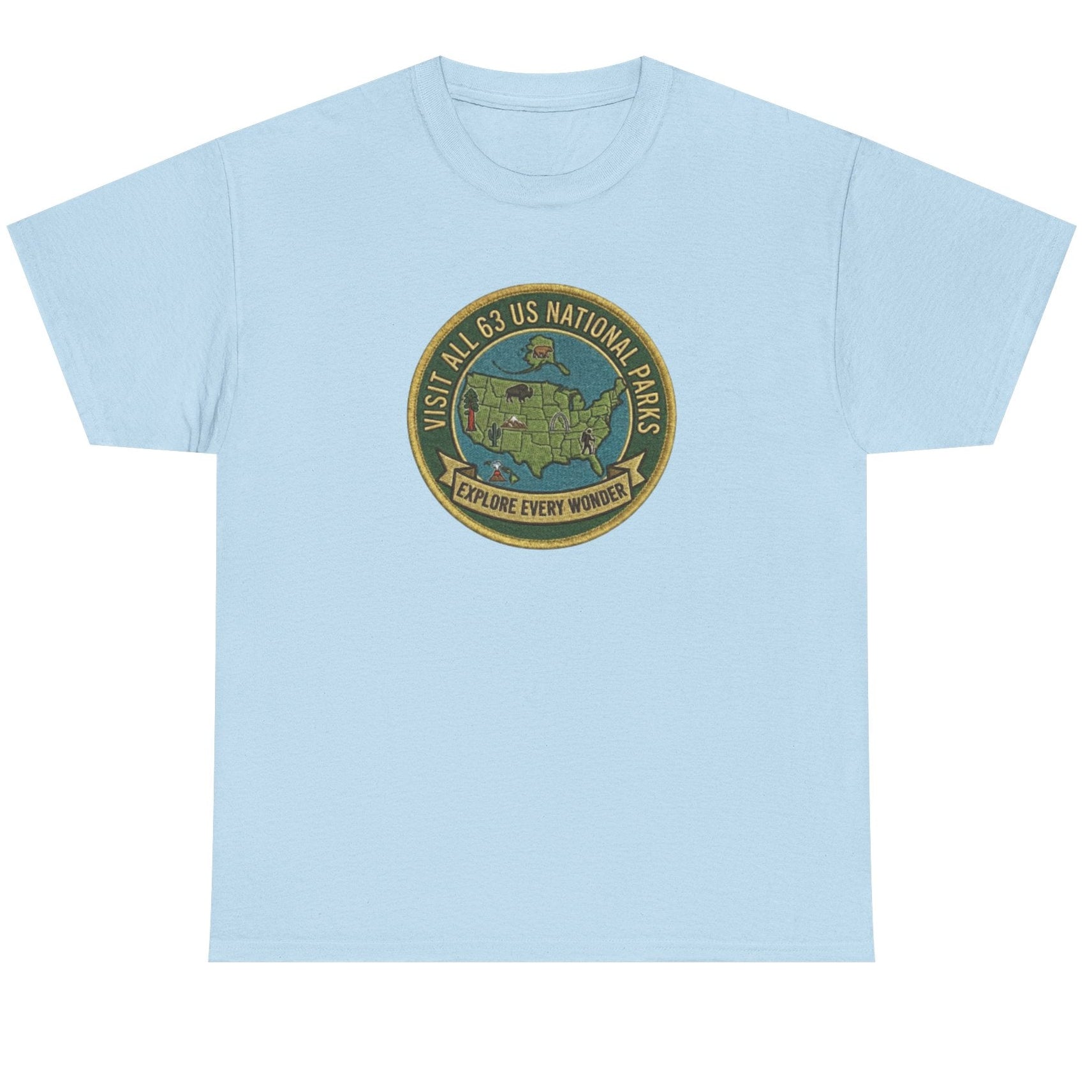 Visit All 63 U.S. National Parks Logo T-Shirt