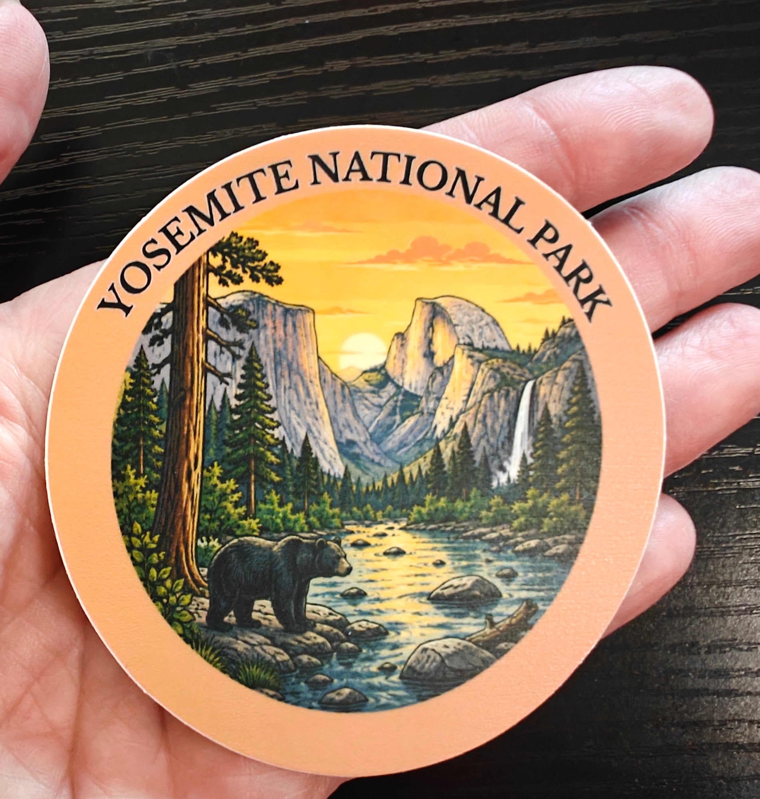 Yosemite National Park Sticker | Waterproof Vinyl Travel Decal | Visit All 63 U.S. National Parks